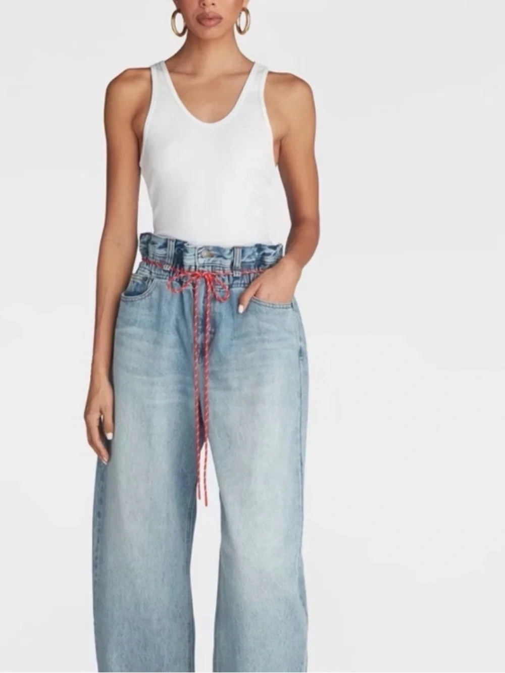 KBB High-Rise Barrel Leg Jeans - NWT